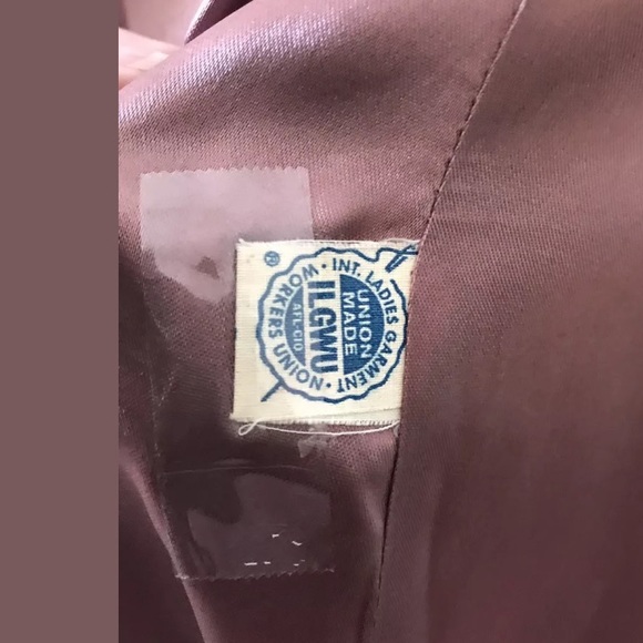 Vintage Coat 60’s 70’s Faux Fur Trim Button Up - Picture 4 of 8